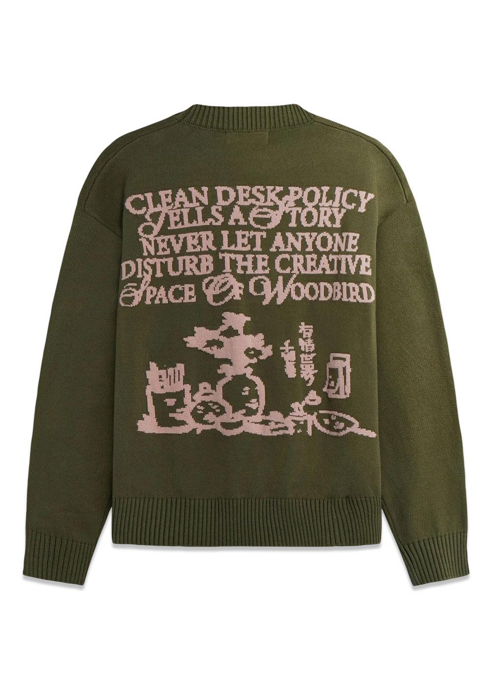 Kurt Art Crew - Dark Brown-Knitwear-Woodbird-Butler Loftet