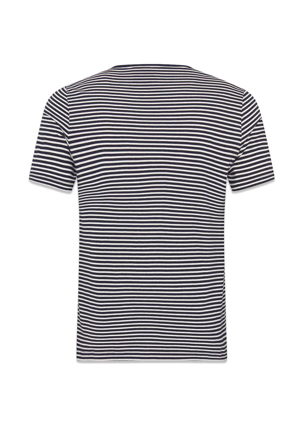 Kyran Striped T-shirt - Navy White-T-shirts-Oscar Jacobson-Butler Loftet