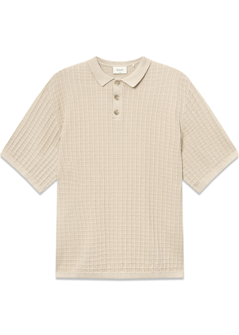 LOCH POLO KNIT - Oat