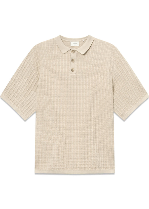 LOCH POLO KNIT - Oat-Knitwear-Forét-Butler Loftet