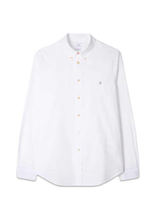 LS TAILORED FIT CHEST EMB - White-Shirts-Paul Smith - PS-Butler Loftet