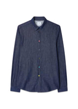 LS Tailored Fit Shirt - Rinse Denim-Shirts-Paul Smith - PS-Butler Loftet
