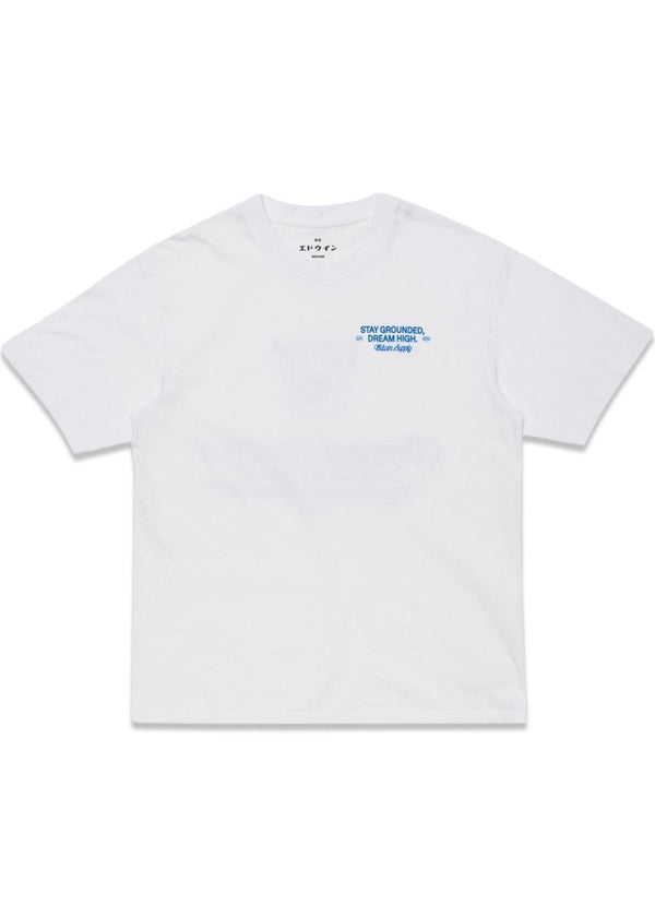 Laid-Back League T-Shirt - White-T-shirts-Edwin-Butler Loftet