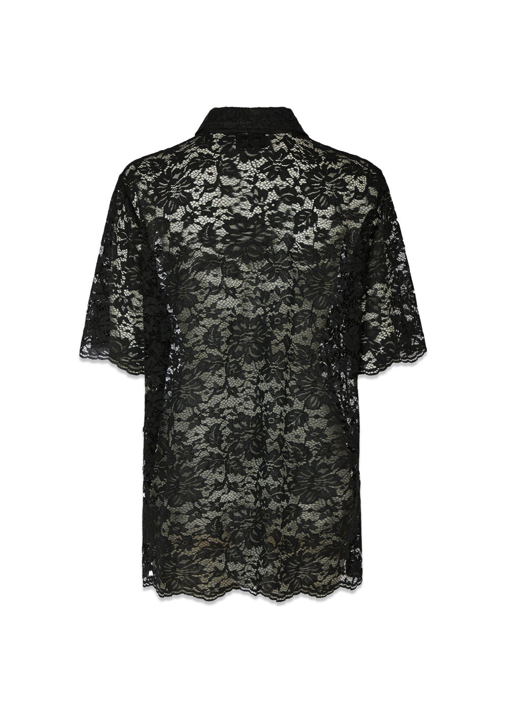 Lamari Lace Shirt - Black-Blouses-Neo Noir-Butler Loftet