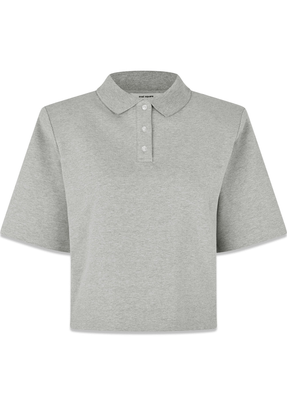 Lana Polo - Grey Mel-T-shirts-Oval Square-Butler Loftet
