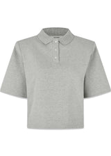Lana Polo - Grey Mel-T-shirts-Oval Square-Butler Loftet