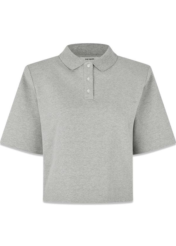 Lana Polo - Grey Mel-T-shirts-Oval Square-Butler Loftet