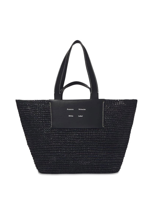 Proenza Schoulers Large Morris Raffia Tote - Black. Køb bags her.