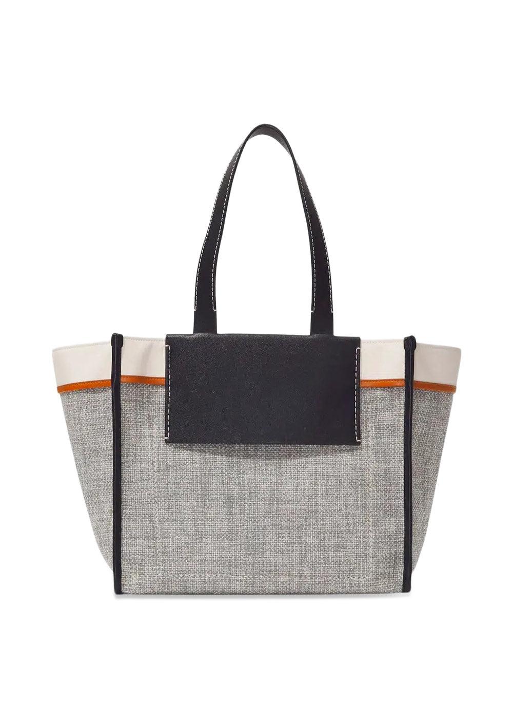 Large Morris Tweed Tote - Grey Melange