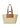 Large Raffia Tote - Beige Raffia