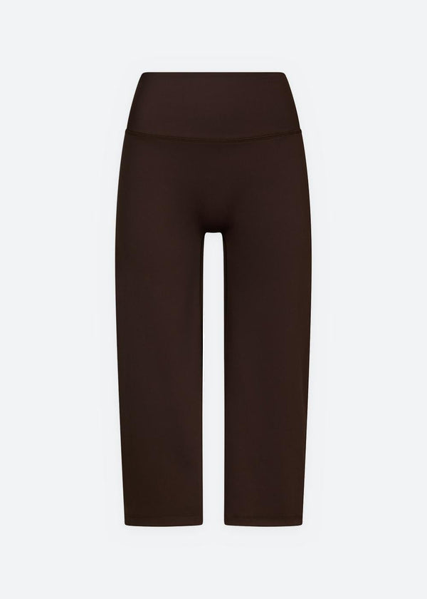 Lauri Wide Capri Pants - Dark Brown