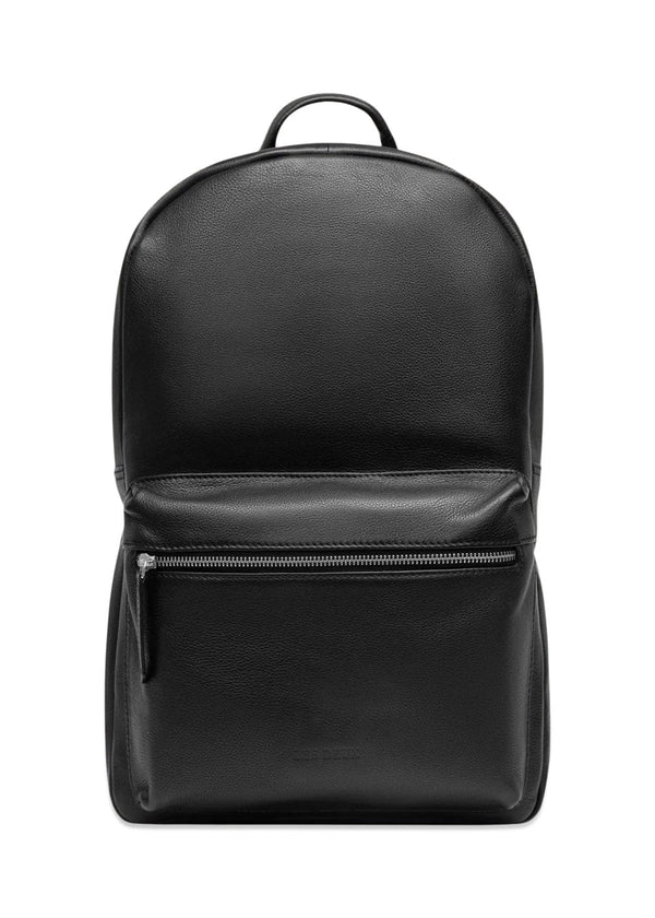 Leather Backpack - Black