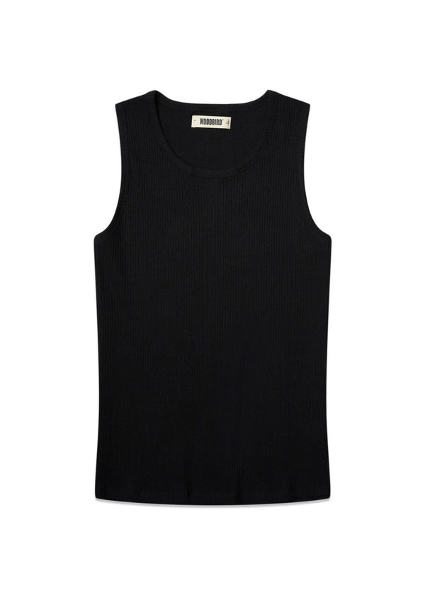 Lee Tank Top - Black-T-shirts-Woodbird-Butler Loftet
