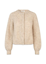 LenniMD cardigan - Beige Melange-Knitwear-Modström-Butler Loftet