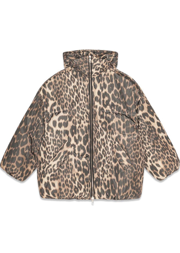 Leo Puffers Midi Jacket - Almond Milk-Outerwear-Ganni-Butler Loftet