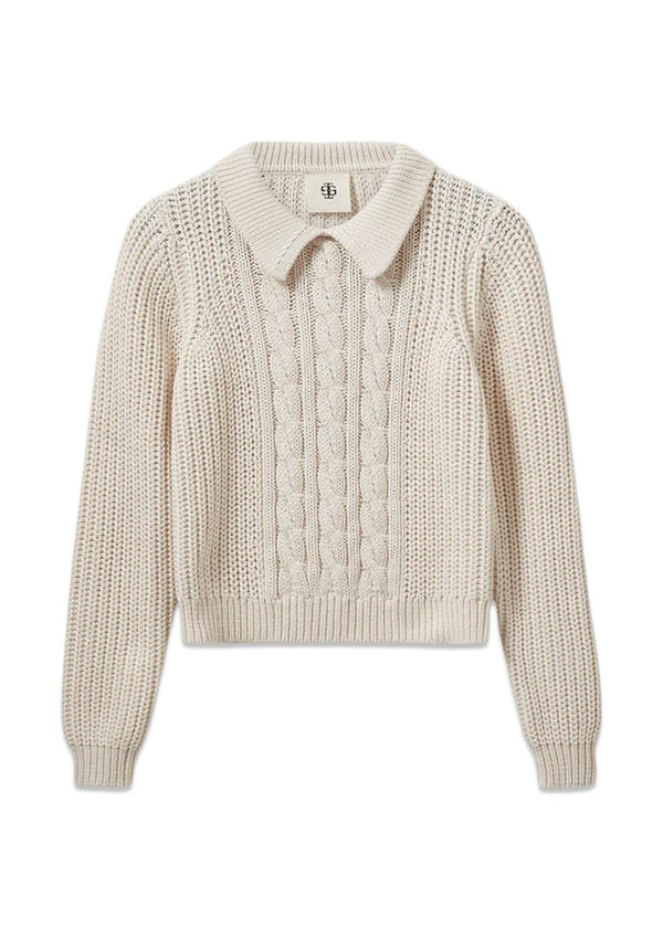 Leone Mini Polo - Cream-Knitwear-The Garment-Butler Loftet