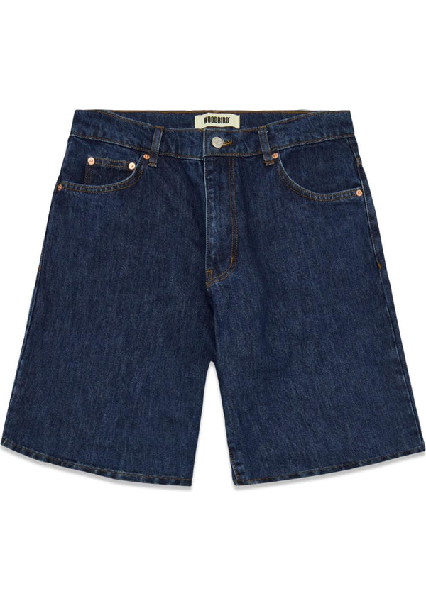Leroy 90s Rinse Shorts - Dark Blue-Shorts-Woodbird-Butler Loftet