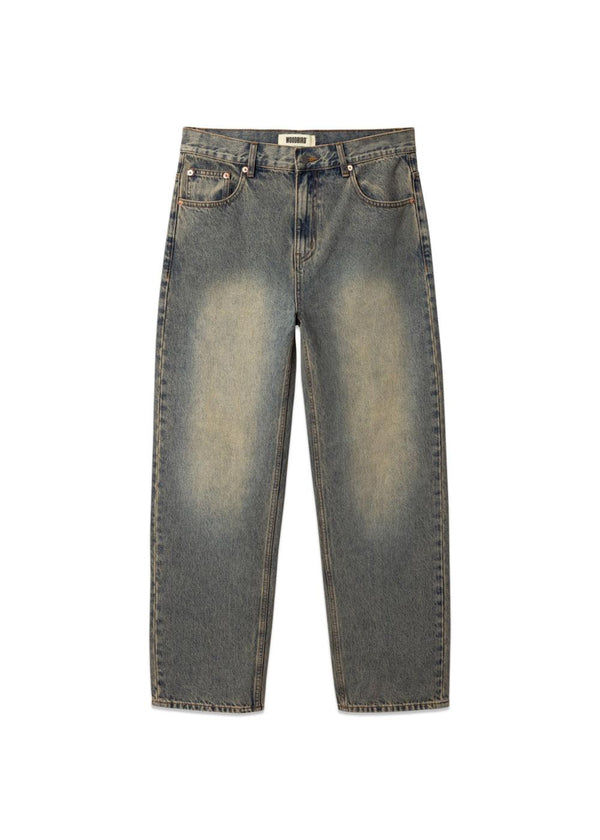 Leroy Aged Jeans - Dark Blue-Jeans-Woodbird-Butler Loftet