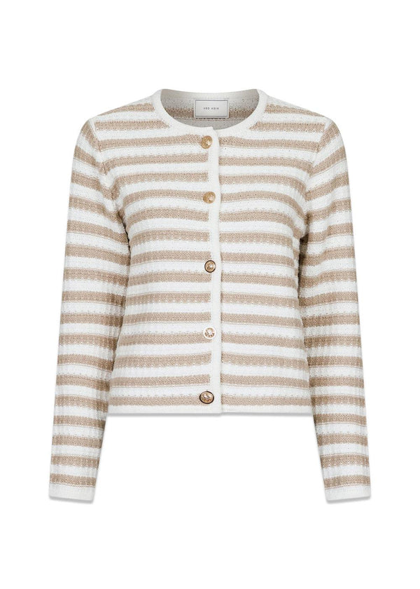 Limone Stripe Knit Jacket - Sand