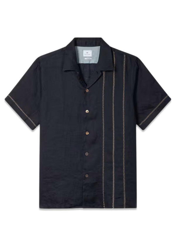 Linen casual Fit Shirt - Very Dark Navy-Shirts-Paul Smith - PS-Butler Loftet
