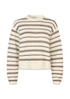 LineusMD stripe o-neck - Soft White Cedar Stripe