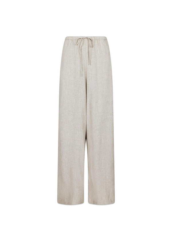 Lissabon Soft Linen Pants - Sand