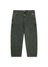 Lock Baggy Denim Jeans - Washed Ivy