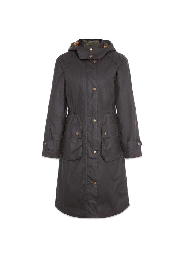 Long Cannish Wax Jacket - Olive-Outerwear-Barbour-Butler Loftet
