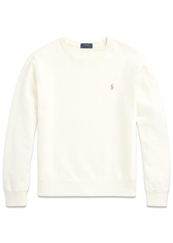 Loopback Fleece Sweatshirt - Cream-Sweatshirts-Ralph Lauren-Butler Loftet