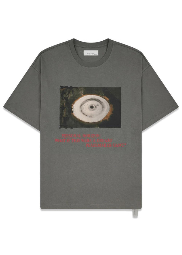 Loose Fit T-Shirt Landart Print - Gray-T-shirts-OAMC Peacemaker-Butler Loftet