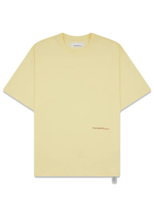 Loose Fit T-Shirt Languages Print - Yellow-T-shirts-OAMC Peacemaker-Butler Loftet