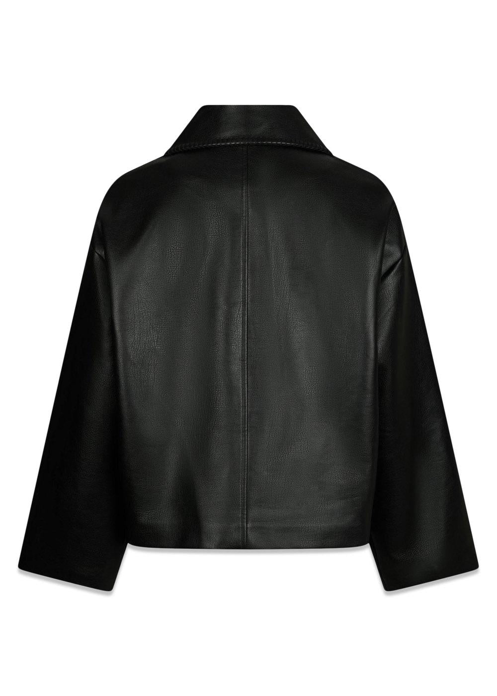 Lunara Collar Stitch Jacket - Black-Outerwear-Neo Noir-Butler Loftet