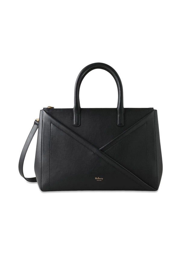 M ZIPPED TOP HANDLE - Black-Bags-Mulberry-Butler Loftet