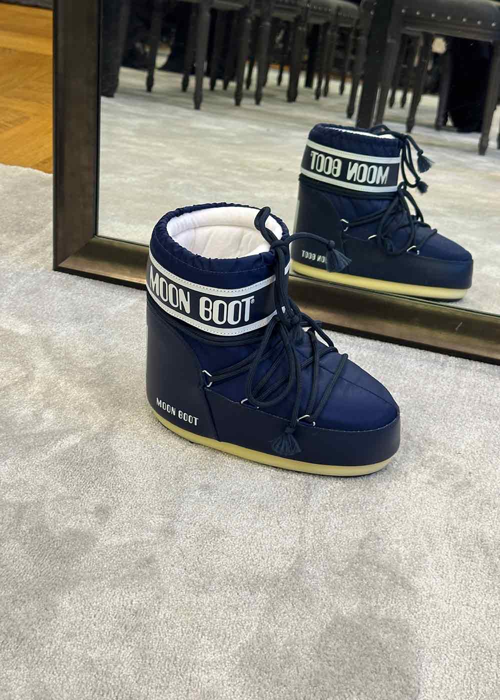 MB ICON LOW NYLON - Blue-Boots-Moon Boot-Butler Loftet