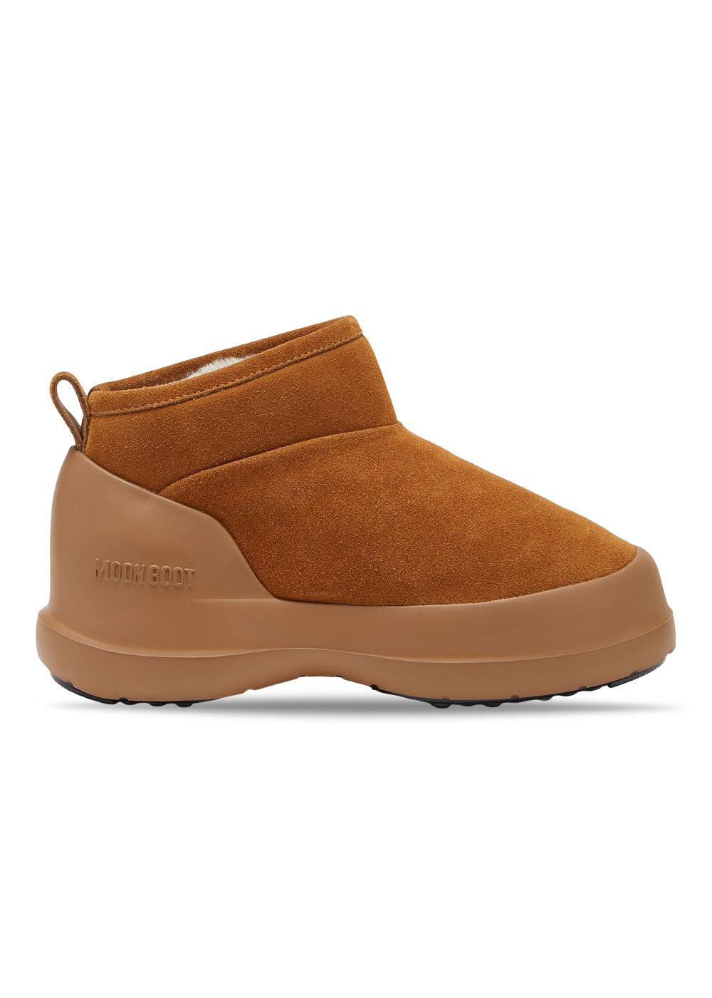 MB LUNA LOW BOOT SUEDE - Cognac-Boots-Moon Boot-Butler Loftet