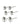 MILLIE crystal earrings, 3-in-1 set, silver-plated - Silver Plated-Jewellery-Pilgrim-Butler Loftet
