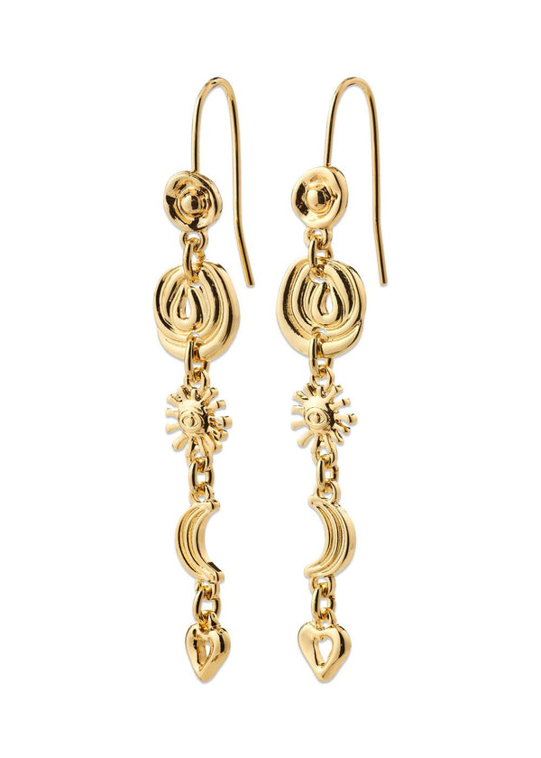 MISHA earrings gold-plated - Gold Plated-Jewellery-Pilgrim-Butler Loftet