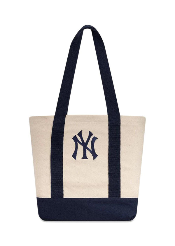 MLB Graphic Tote Bag - White/Navy-Bags-New Era-Butler Loftet