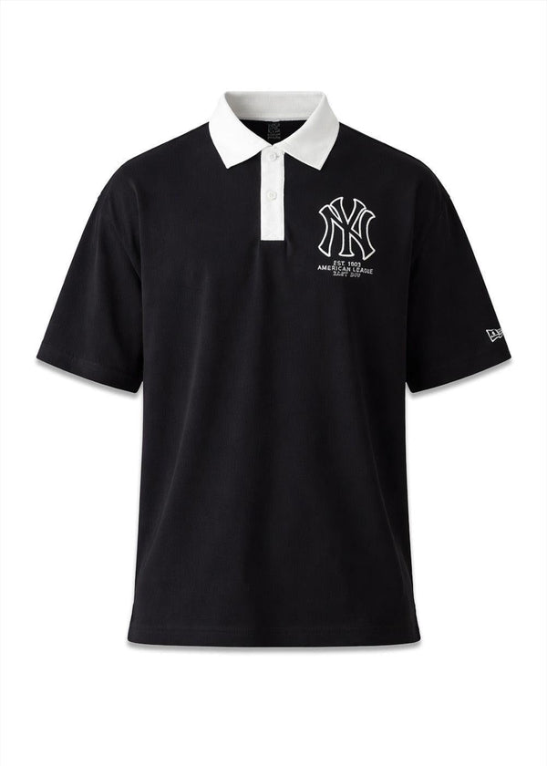 MLB OS POLO NEYYAN BLK - Black-Shirts-New Era-Butler Loftet