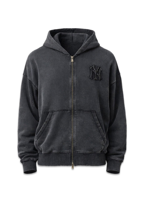MLB washed Zip Hoodie - Black-Hoodies-New Era-Butler Loftet