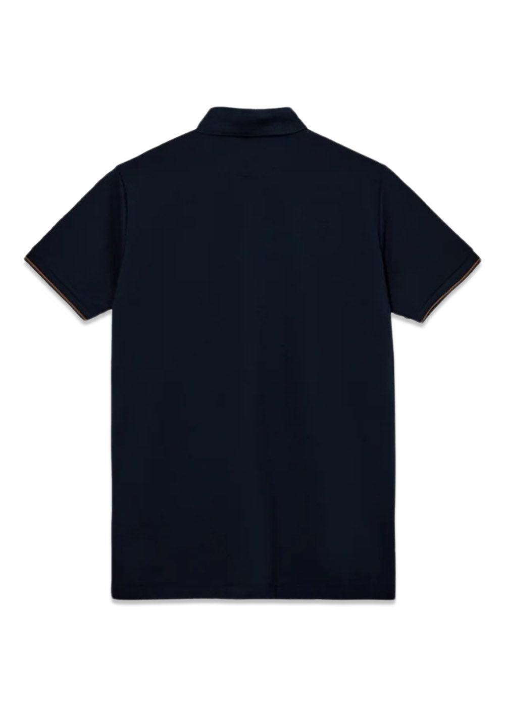 MMGHarvey Polo Ss Tee - Navy-T-shirts-Mos Mosh Gallery-Butler Loftet