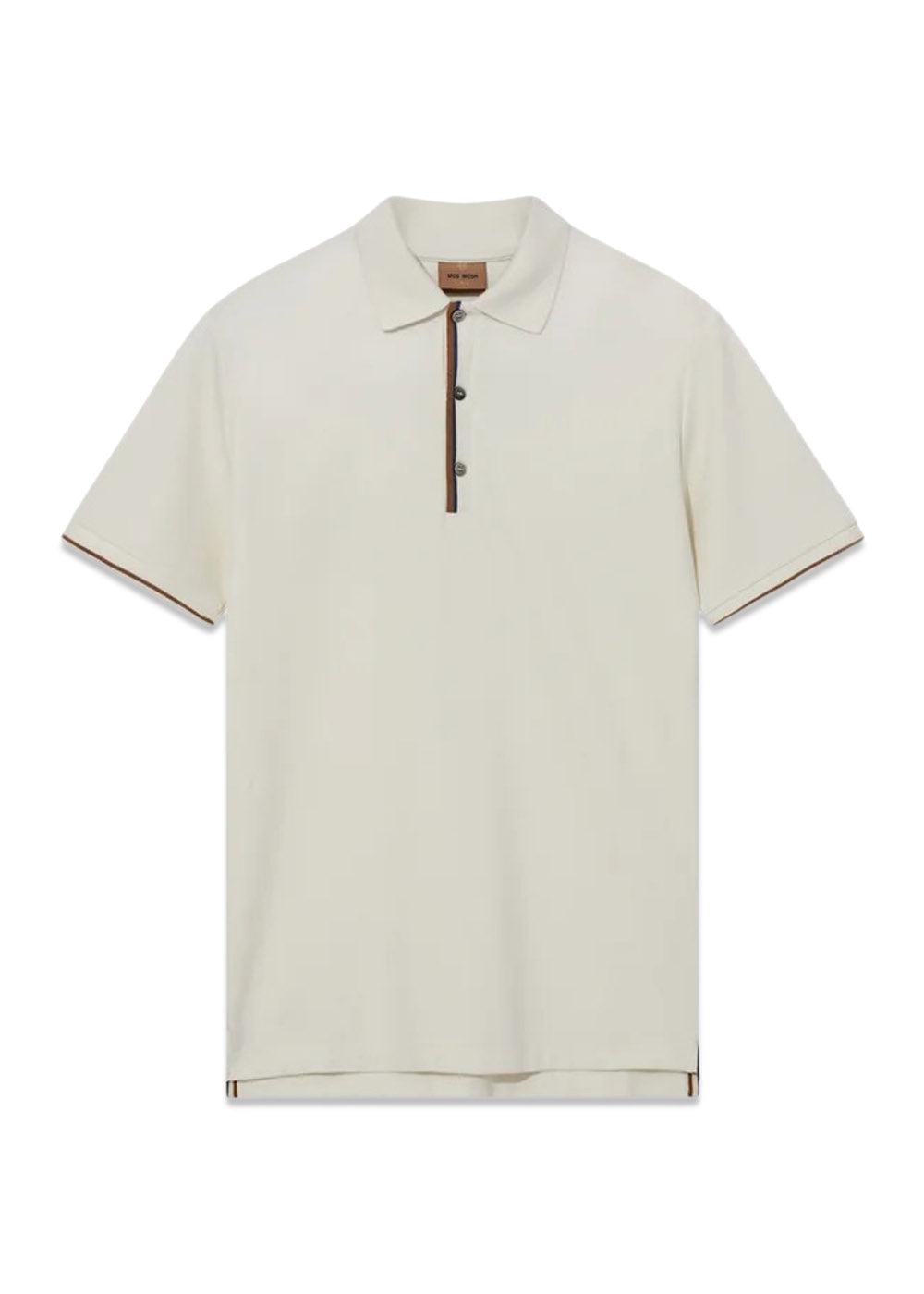 MMGHarvey Polo Ss Tee - Offwhite