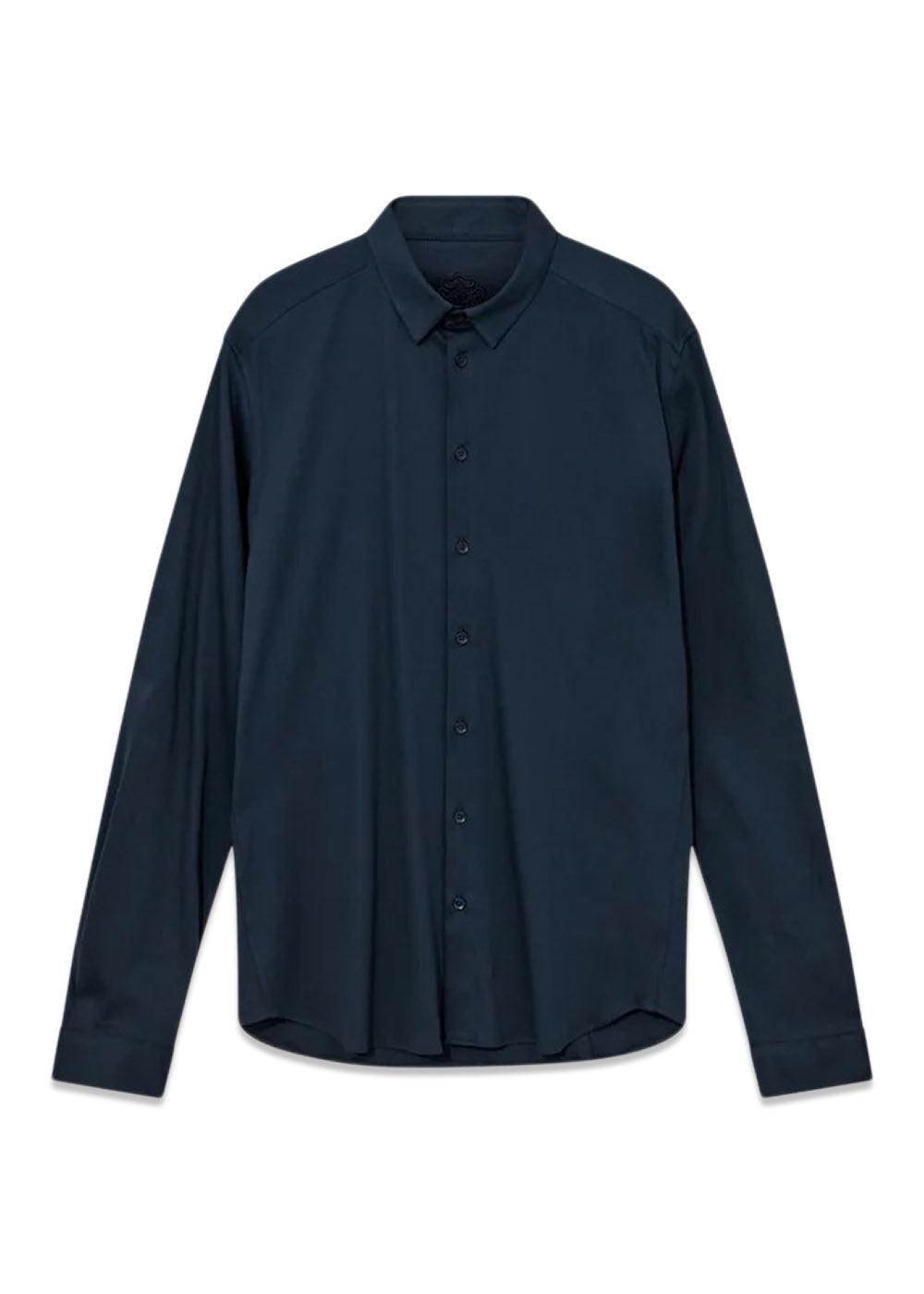 MMGMarco Crunch Jersey Shirt - Navy-Shirts-Mos Mosh Gallery-Butler Loftet