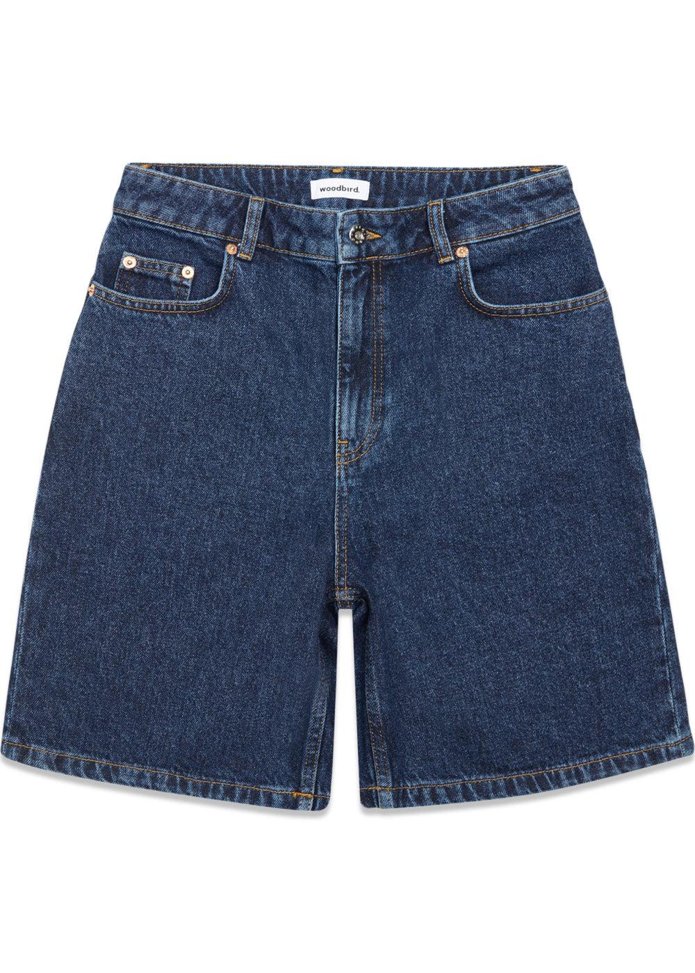 Maggie 90s Rinse Shorts - 90Sblue-Shorts-Woodbird-Butler Loftet