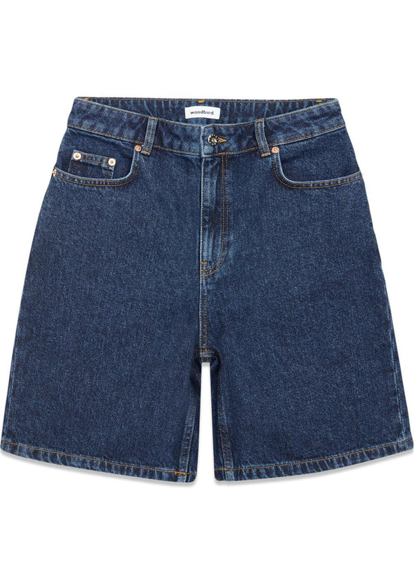 Maggie 90s Rinse Shorts - 90Sblue-Shorts-Woodbird-Butler Loftet