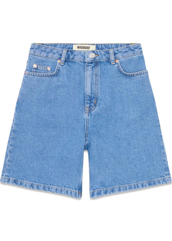 Maggie Light Stone Shorts - Blue-Shorts-Woodbird-Butler Loftet