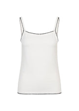 MaisyMD strap top - Soft White Black Contrast-Top-Modström-Butler Loftet
