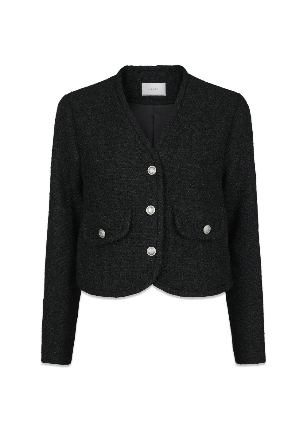 Manua Boucle Jacket - Black