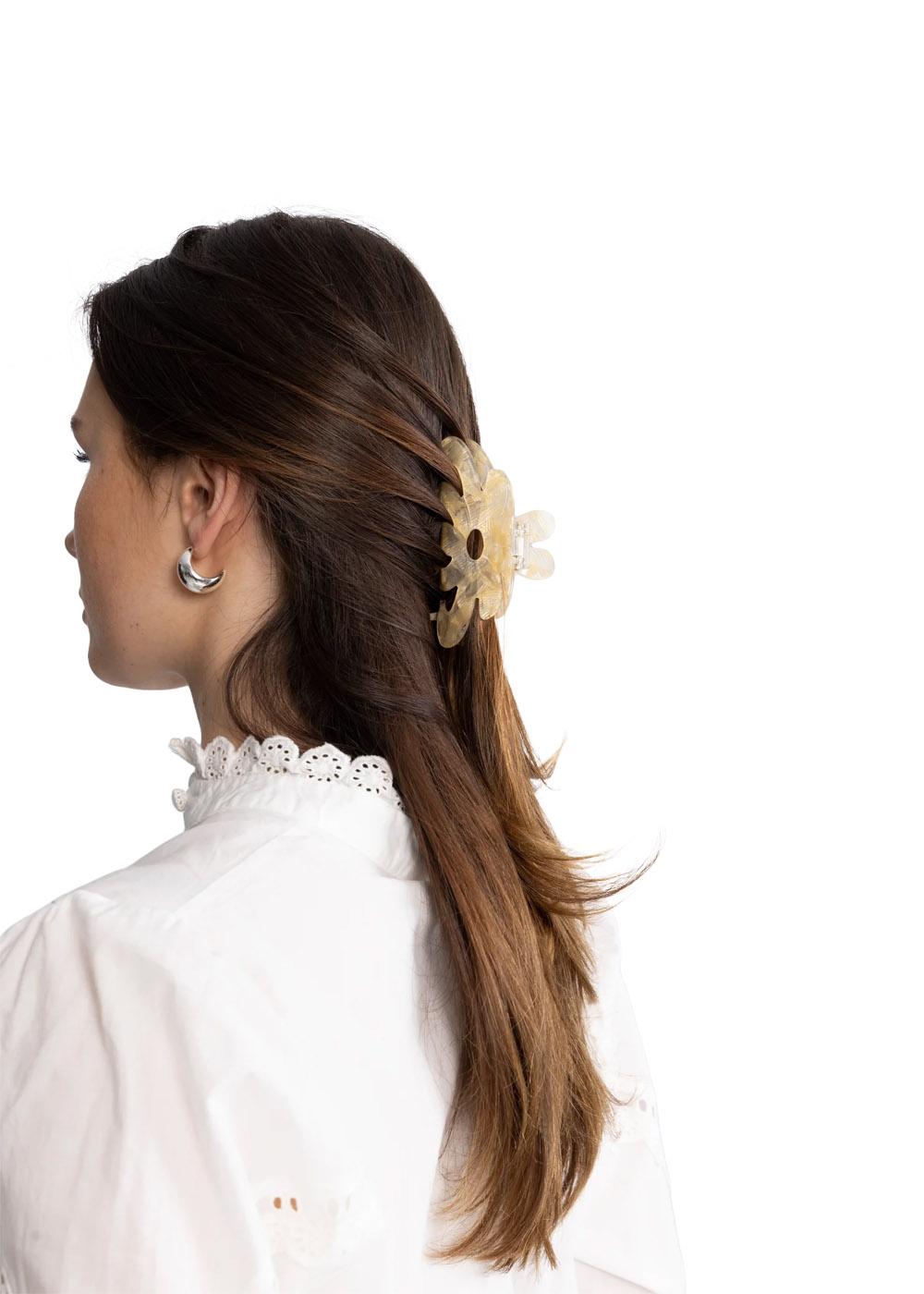 Marbie Magnolia Hair Claw - Marzipan-Headwear-BeckSöndergaard-Butler Loftet
