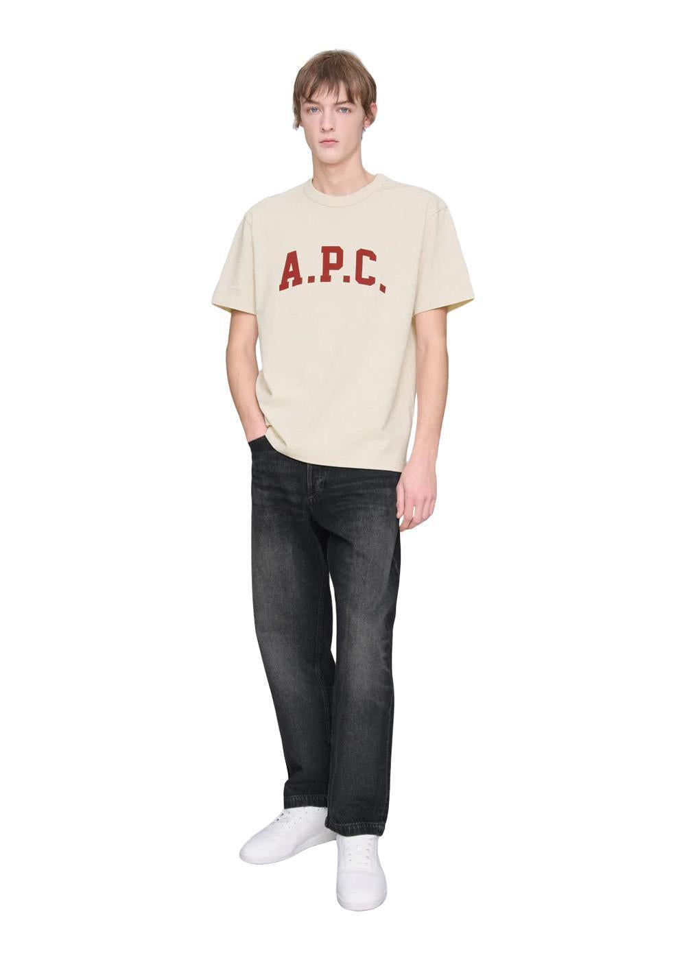 Marcus TEE - Ecru Chine-T-shirts-A.P.C-Butler Loftet